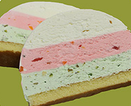 Classic Cassata ice cream log, full or half size