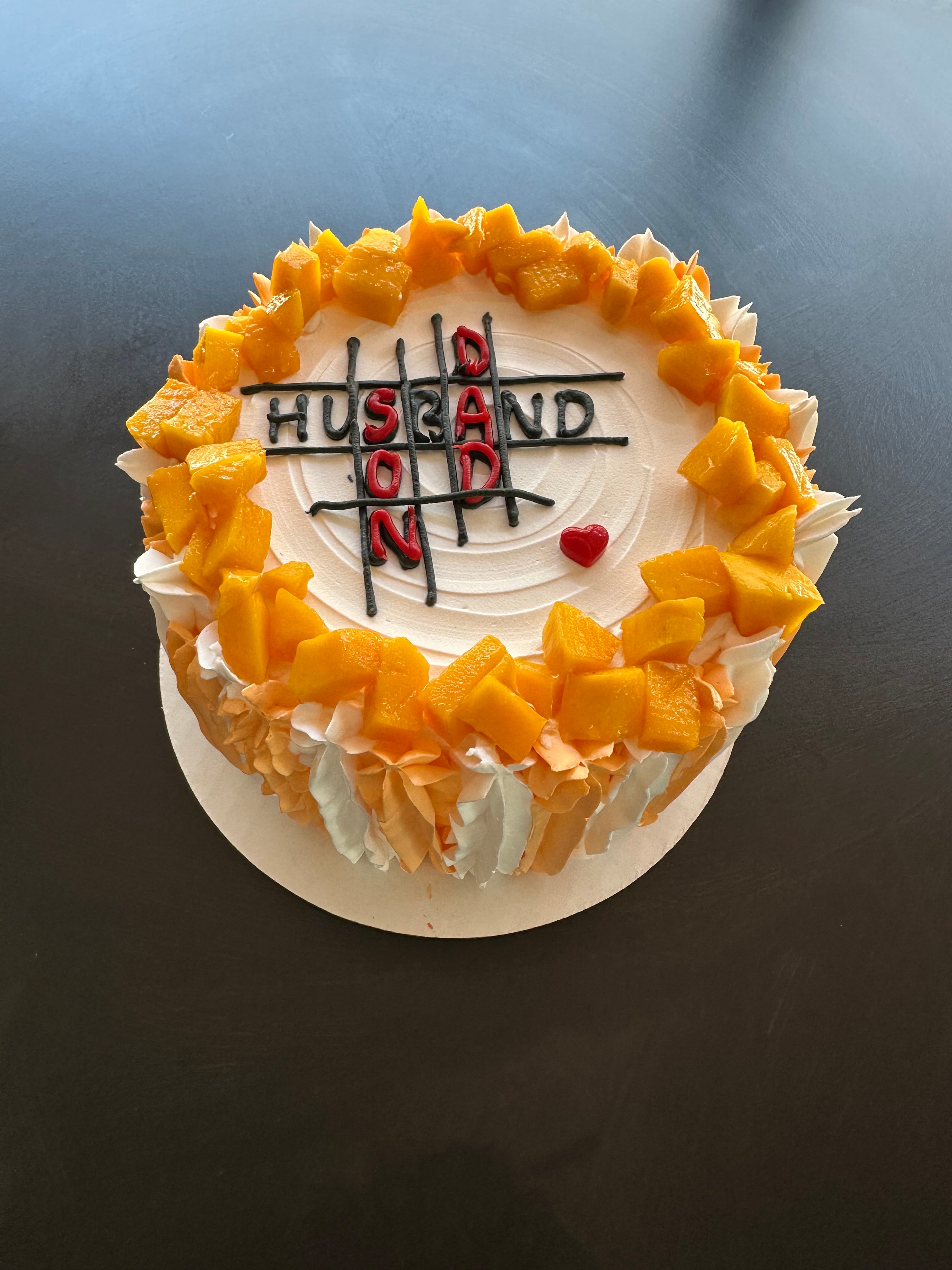 Custom Father's Day themed ice cream cake