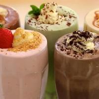 Thick creamy ice cream shake